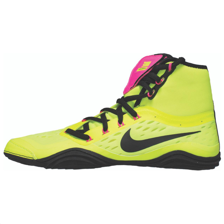 Nike Nike HYPERSWEEP Slip Resistant Abrasion Resistant Mid top Training Shoes Men's Yellow Black