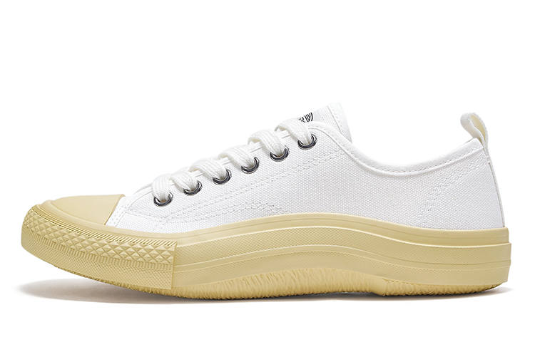 FEIYUE Low-top Canvas Shoes Women's Ecru
