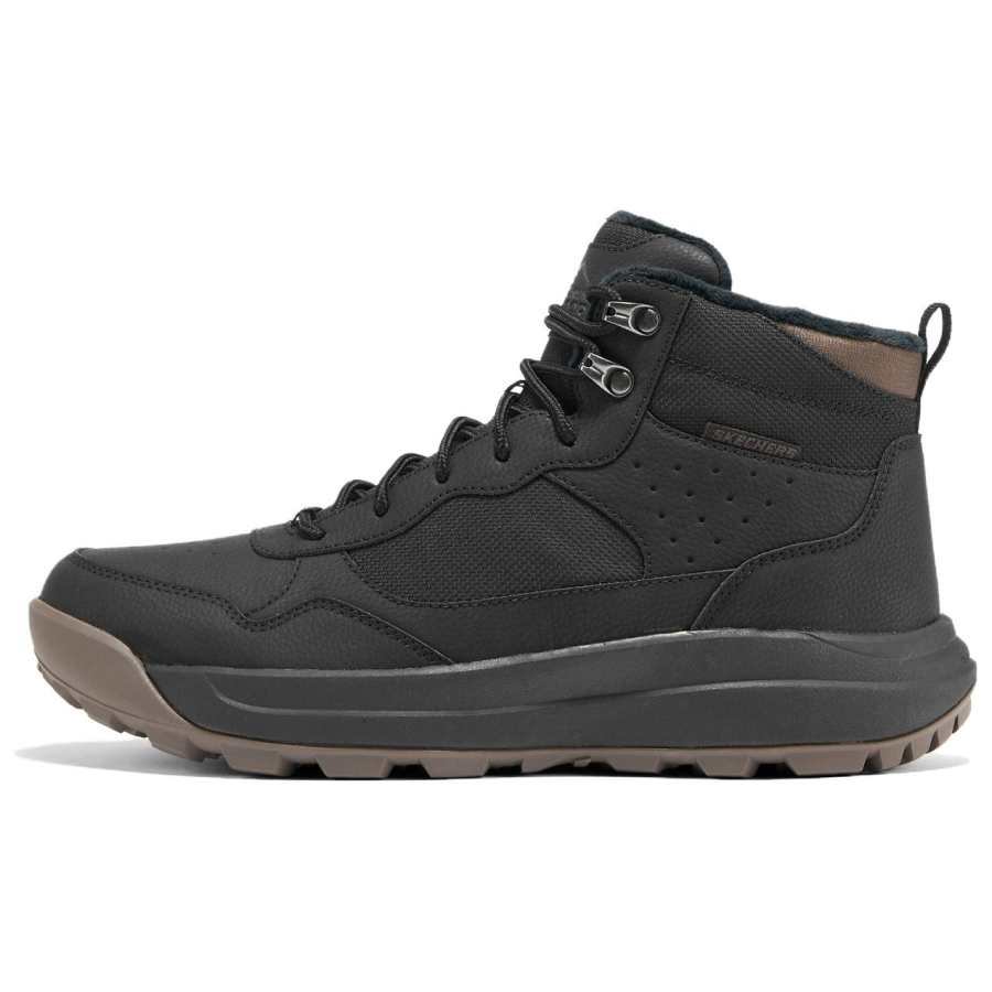 Skechers STREET WEAR Thermal Short Mid Calf Snow Boots Men's Black