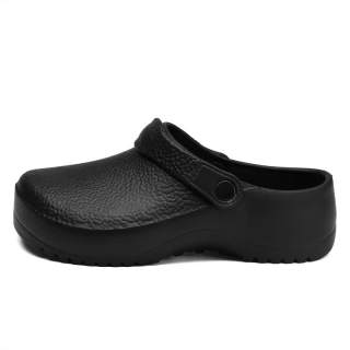 BTE Quiet Abrasion Resistant Slip Resistant Closed Toe Slippers Men's Black