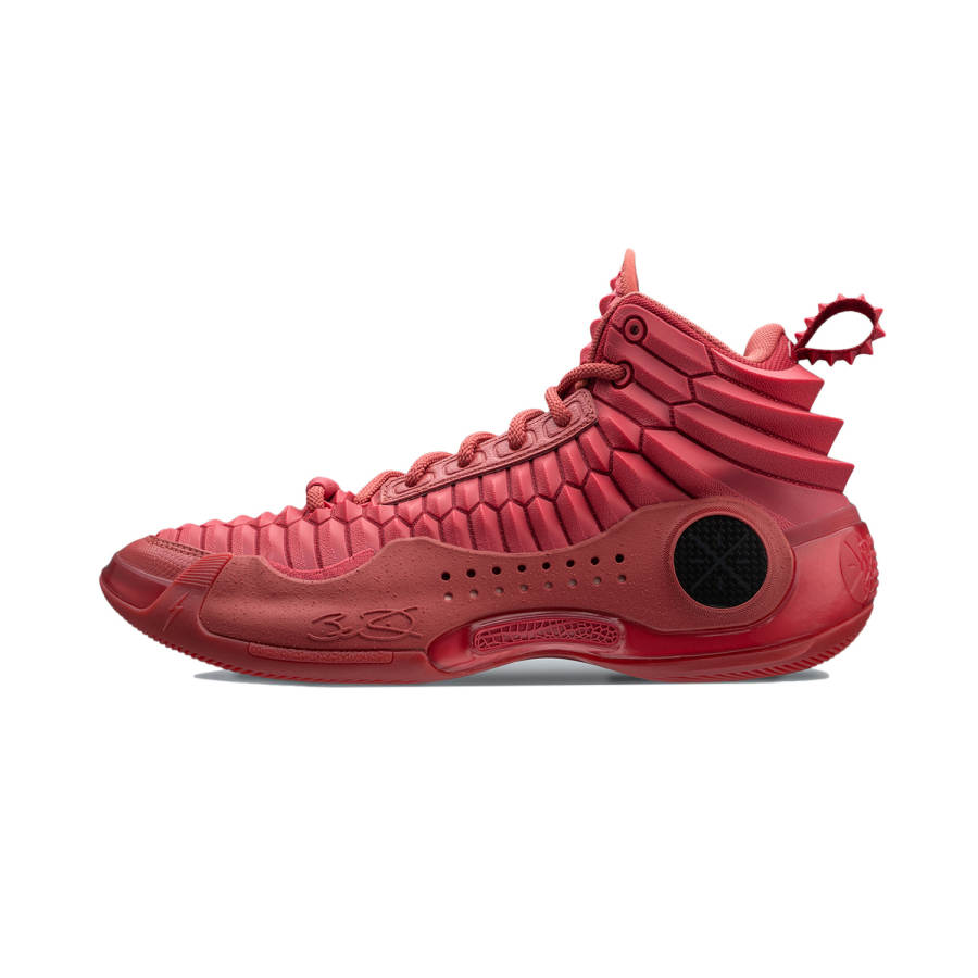 Li-Ning Li Ning WOW 10 Red Dragon Comfortable High top Basketball Shoes Men's Quartz Red