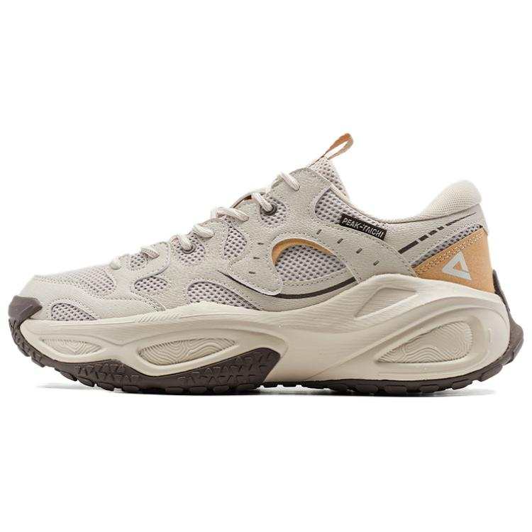PEAK State Pole Cushioning Height Increasing Low top Chunky Sneakers Men's Ivory Yellow
