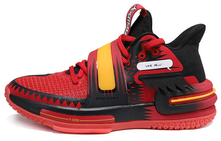 PEAK PEAK Flash 2 Generation Basketball Shoes Men's Mid Top Red/Black