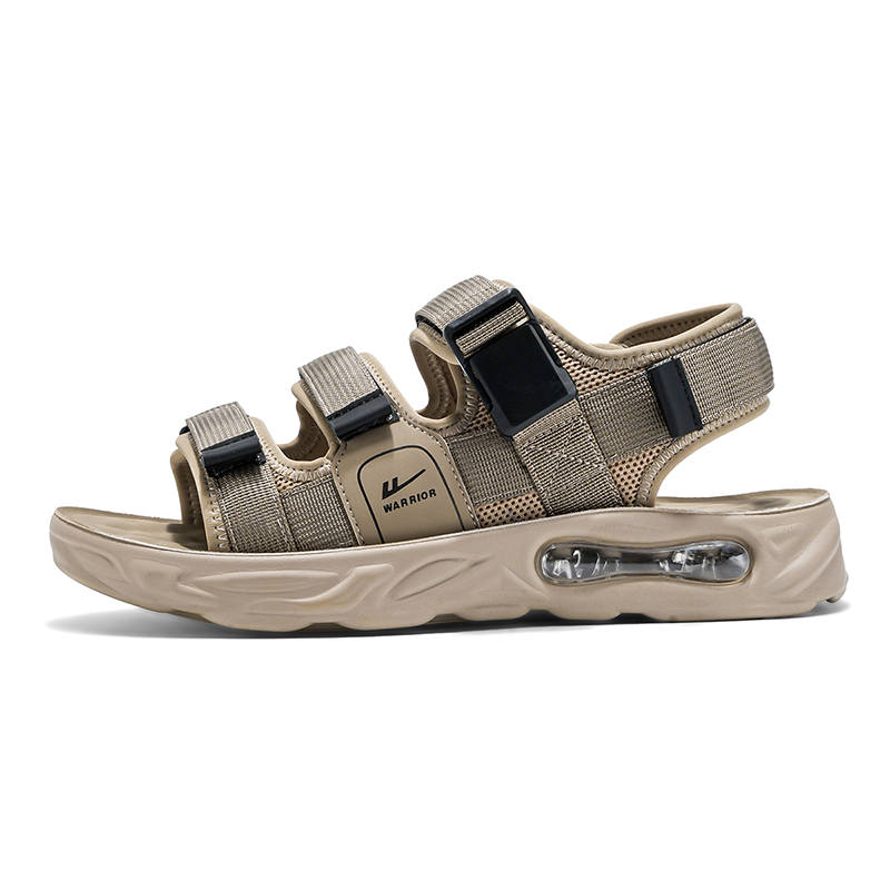 WARRIOR WARRIOR Beach Sandals Men's Khaki Black/Black