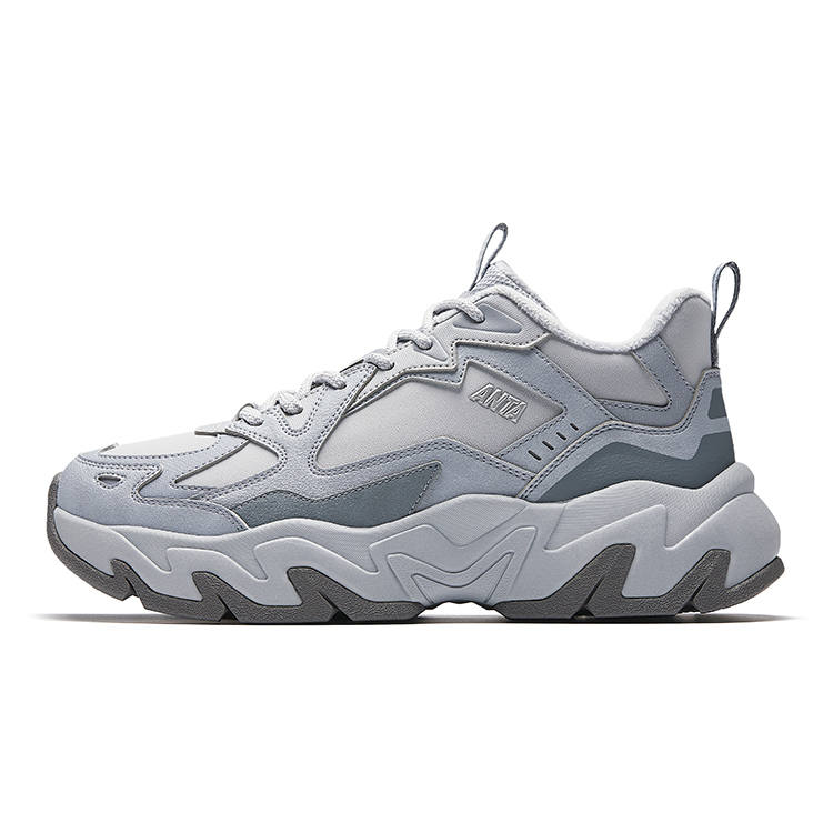 Anta Rock Synthetic Leather Thickened And Fleece Lined, Comfortable And Versatile Platform Height Increasing Casual