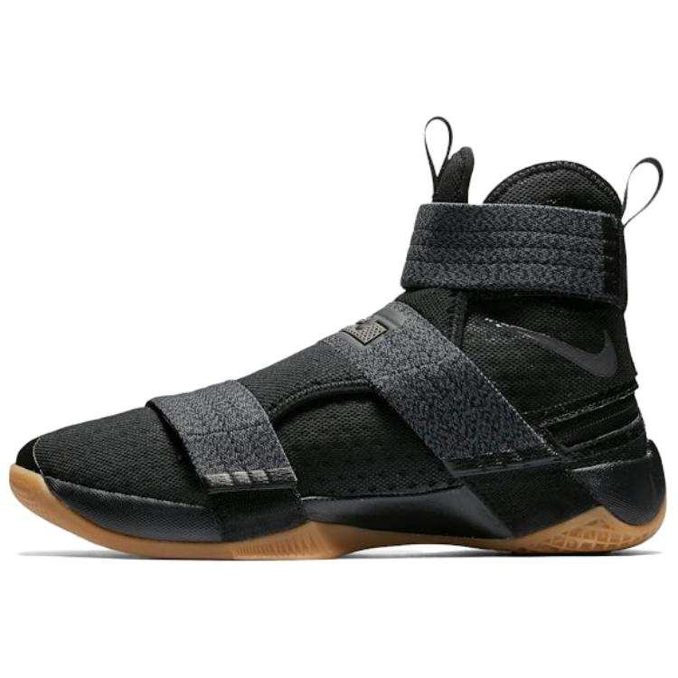 Nike Nike Zoom Soldier 10 Abrasion Resistant High top Basketball Shoes Unisex Black