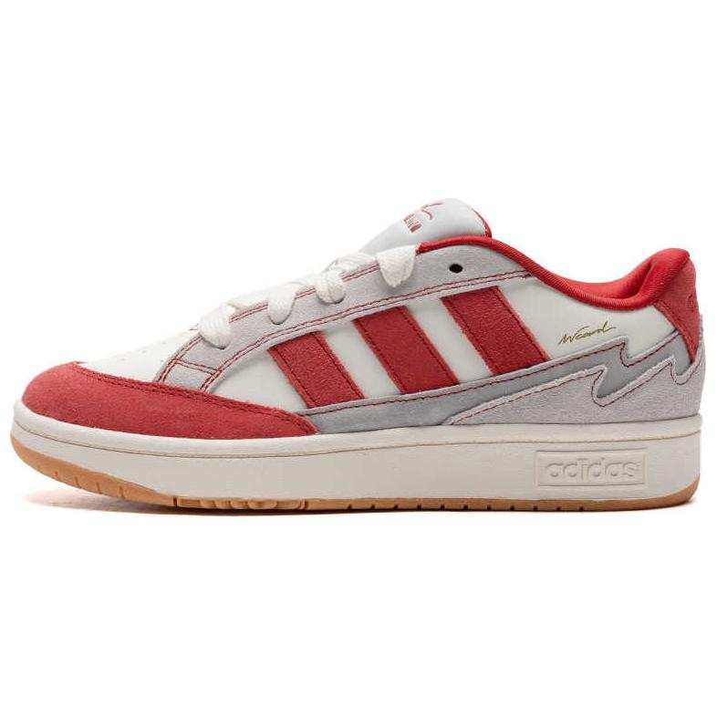Adidas Adidas WCARD ADV Synthetic Leather Comfortable Breathable And Lightweight Low top Tennis Shoes Unisex White Red