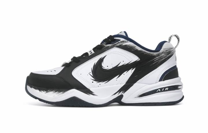Nike Nike Air Monarch 4 Lightweight Height Increasing Low top Chunky Sneakers Unisex Black White
