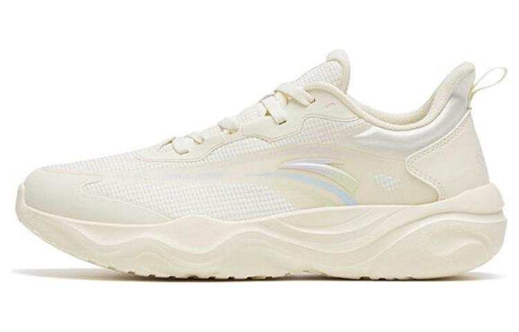 Anta Milk Candies Comfortable Cushioning Slip Resistant Abrasion Resistant Low top Training Shoes Women's Ecru