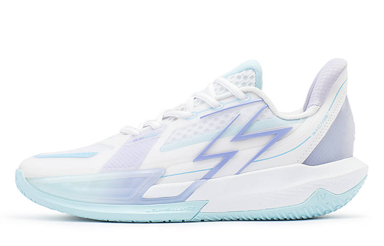 361° Big3 4.0 QUICK Basketball Shoes Men's Low Top 361 Degrees White/Glacier Blue