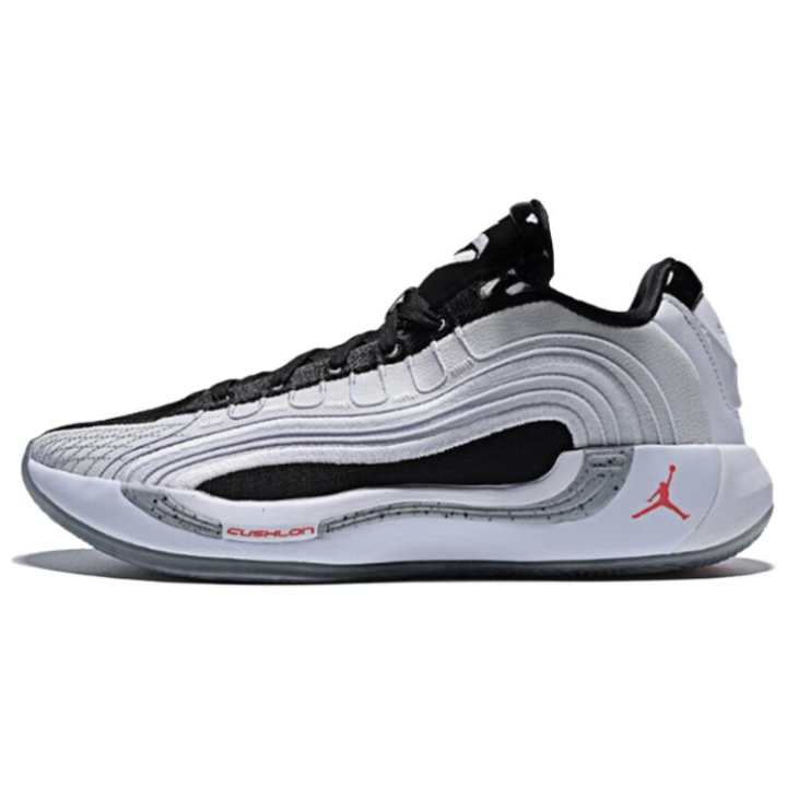 Jordan Jordan Luka 4 Abrasion Resistant Low top Basketball Shoes Men's Black White
