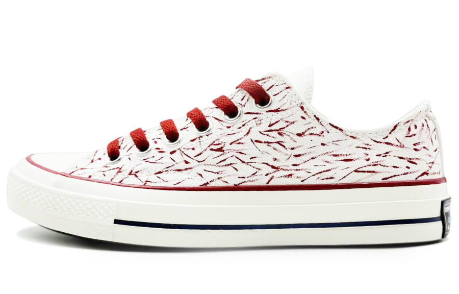 Converse Chunck 70 Abrasion Resistant Low top Canvas Shoes Unisex Red White