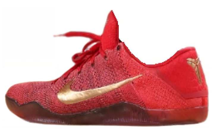 Nike Nike Kobe 11 Elite Low Comfortable Round Toe Abrasion Resistant Breathable Low top Basketball Shoes Men's Red