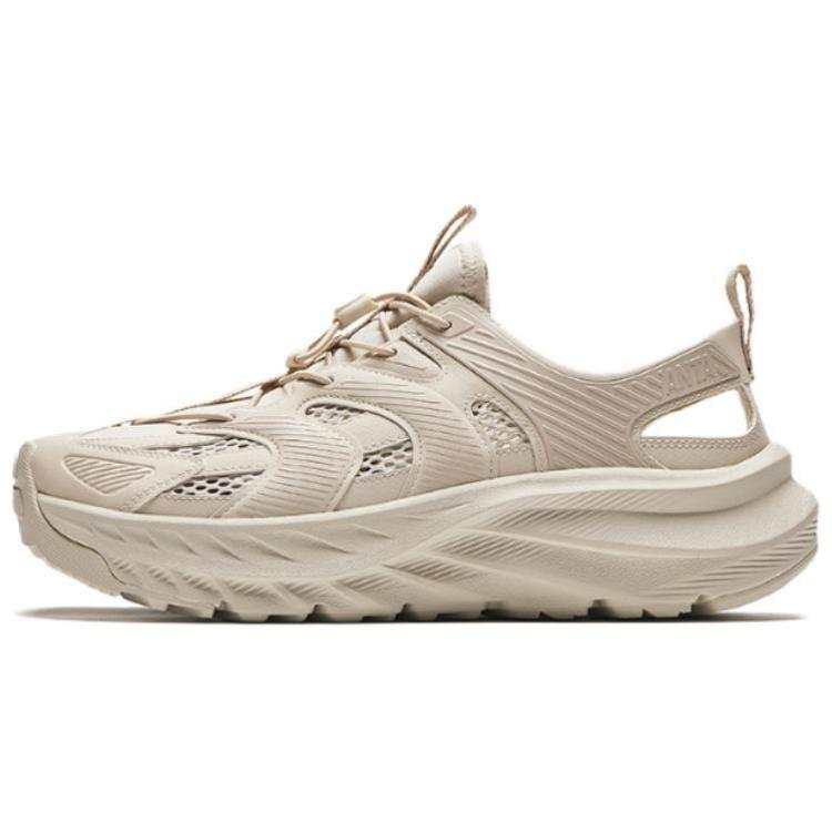 Anta Breathable Grip Abrasion Resistant River Trekking Shoes Men's Ecru
