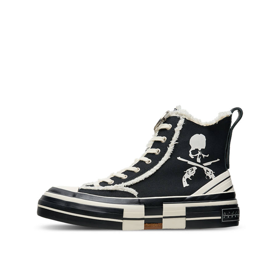 XVESSEL x MMJ·ROARGUNS High top Canvas Shoes Unisex Black White