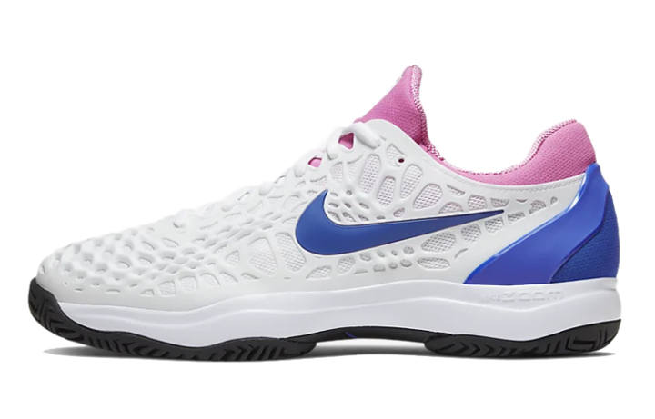 Nike Nike Zoom Cage 3 Non slip Lightweight Low top Tennis Shoes Unisex Blue White Pink