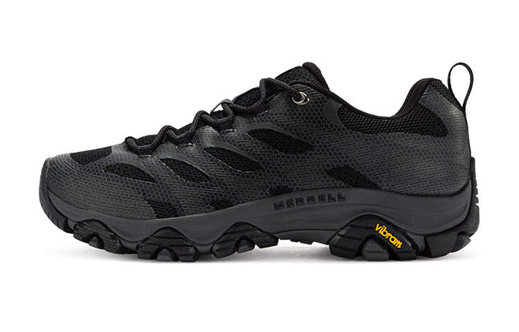MERRELL MOAB 3 Edge Slip Resistant Abrasion Resistant Low top Hiking Shoes Men's Black