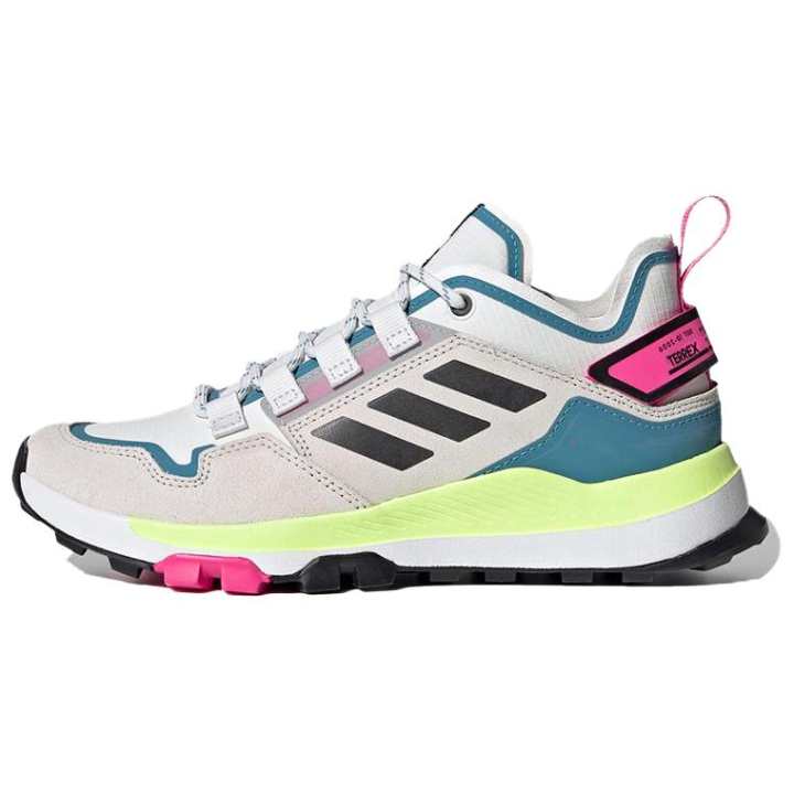 Adidas Adidas Terrex Hikster Low Split Suede Breathable Low top Hiking Shoes Women's White Blue