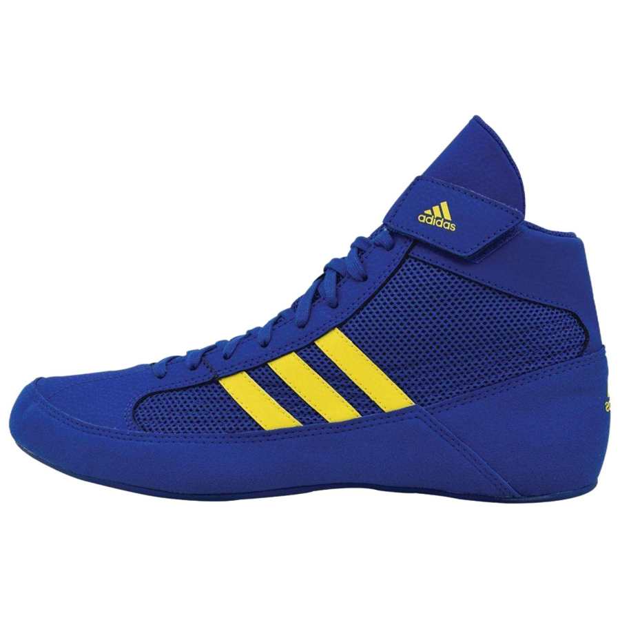 Adidas Adidas Slip Resistant Abrasion Resistant Mid top Training Shoes Men's Blue Yellow