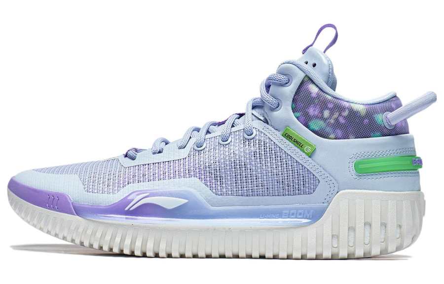 Li-Ning LiNing Badfive 3 Cushioning Anti-Slip And Wear-Resistant Low-Top Basketball Shoes Men's Blue Purple