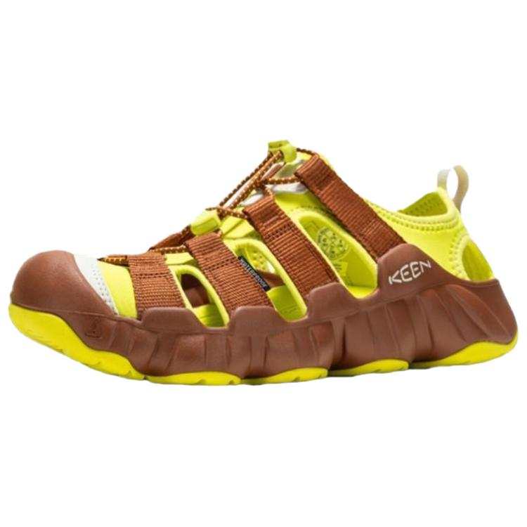 Keen x HIKING PATROL HYPERPORT H2 Breathable Support River Trekking Shoes Women's Yellow Brown