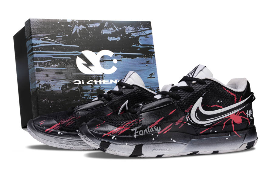 Nike Nike Ja 1 Ja Morant 1 Red Box Cushioning Abrasion Resistant Breathable Low top Basketball Shoes Unisex Black