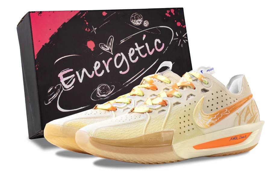 Nike Nike G.T. Cut 3 Moonlight Treasure Box Abrasion Resistant Low top Vintage Basketball Shoes Unisex Orange Yellow