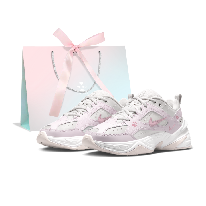 Nike Nike M2K Tekno Taro Paste Mousse Leather Low top Chunky Sneakers Women's Pink