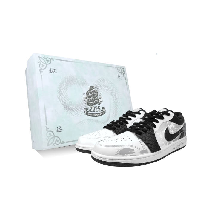 Jordan Jordan Air Jordan 1 Snake Warrior Leather Cushioning Slip Resistant Cushioning Slip Resistant Low top