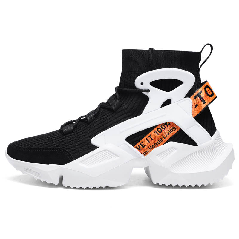 BIANSULONG Lightweight Height Increasing Coverage Lightweight Height Increasing High top Chunky Sneakers Men's