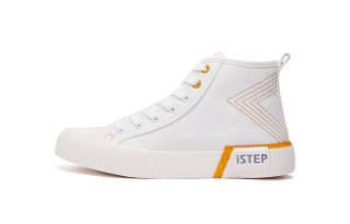 ISTEP Slip Resistant Slip Resistant High top Canvas Shoes Men's Korean Style Hundred