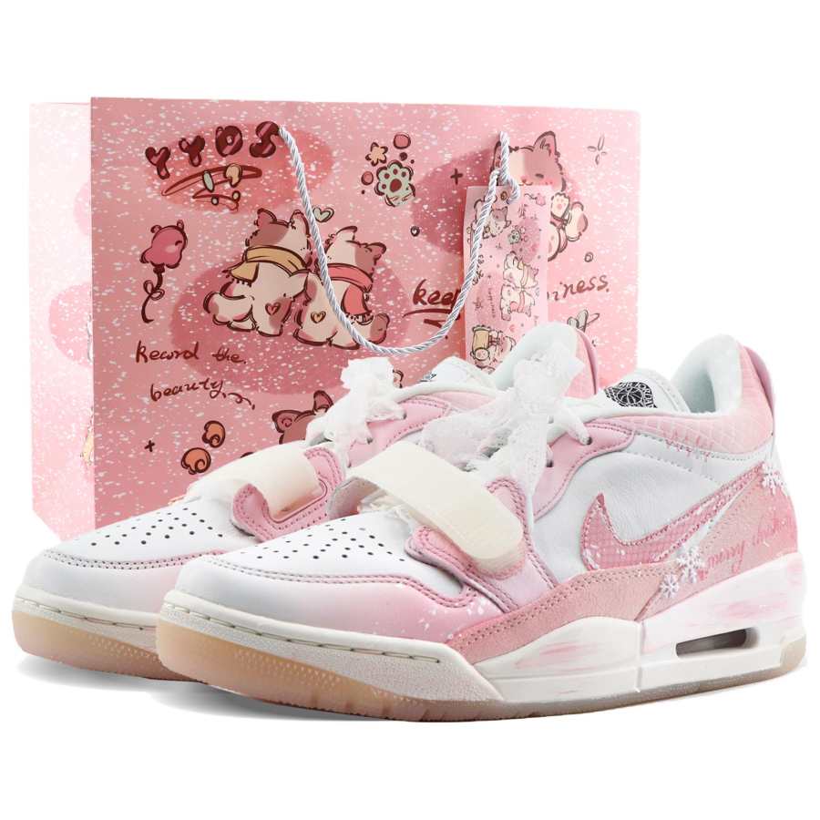Jordan Jordan Legacy 312 Snow Velvet Sweet Dream Shopping Bag Abrasion Resistant Height Increasing Low top