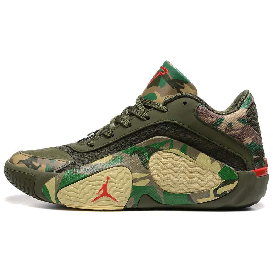 Jordan Jordan Tatum 2 Aerial Powers's PE Slip Resistant Abrasion Resistant Low top Basketball Shoes Men's Green