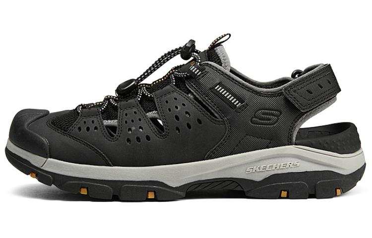 Skechers Abrasion Resistant Grip Anti Collision Lightweight Slip Resistant Breathable River Trekking Shoes Men's Black