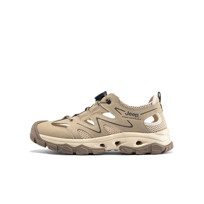 Jeep Abrasion Resistant Slip Resistant Breathable Grip River Trekking Shoes Men's Sand