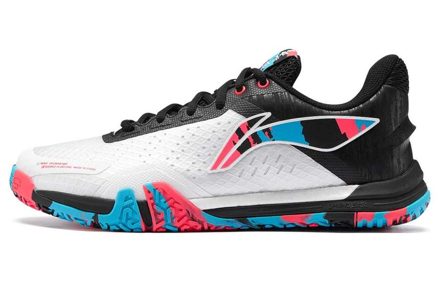 Li-Ning Li Ning SE Synthetic Leather Slip Resistant Abrasion Resistant Breathable Low top Badminton Shoes Unisex