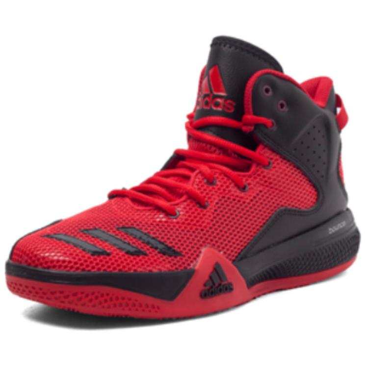 Adidas Adidas Slip Resistant Abrasion Resistant High top Basketball Shoes Men's Red
