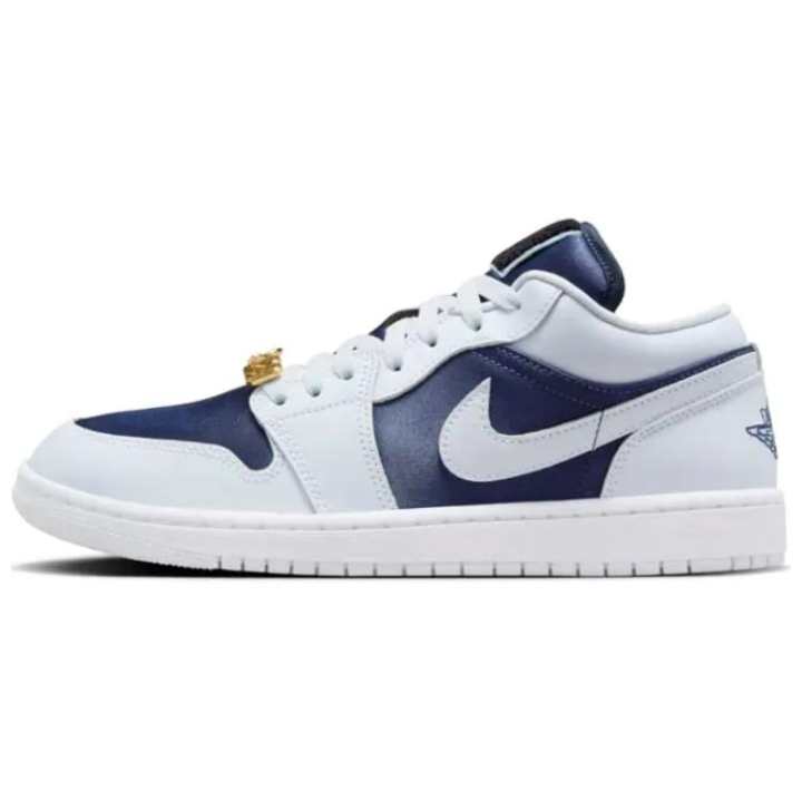Jordan Jordan 1 Low Se Football Grey White Gym Red Midnight Navy Women's