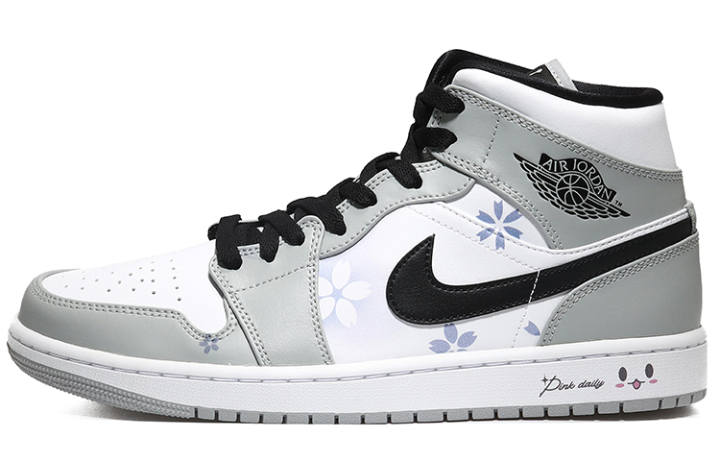 Jordan Jordan Air Jordan 1 Mid Leather Slip Resistant Abrasion Resistant Slip Resistant Abrasion Resistant High top