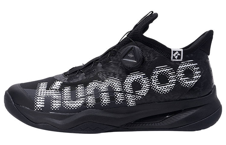 KUMPOO Thick Yi PRO Cushioning Slip Resistant Abrasion Resistant Lightweight Badminton Shoes Unisex Black