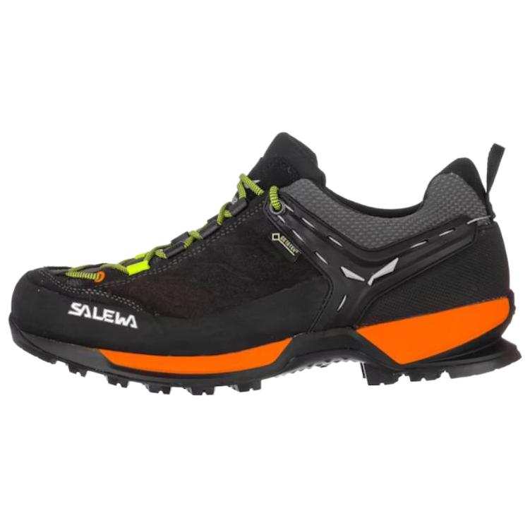 SALEWA Cushioning Slip Resistant Abrasion Resistant Waterproof Low top Hiking Shoes Men's Black Green