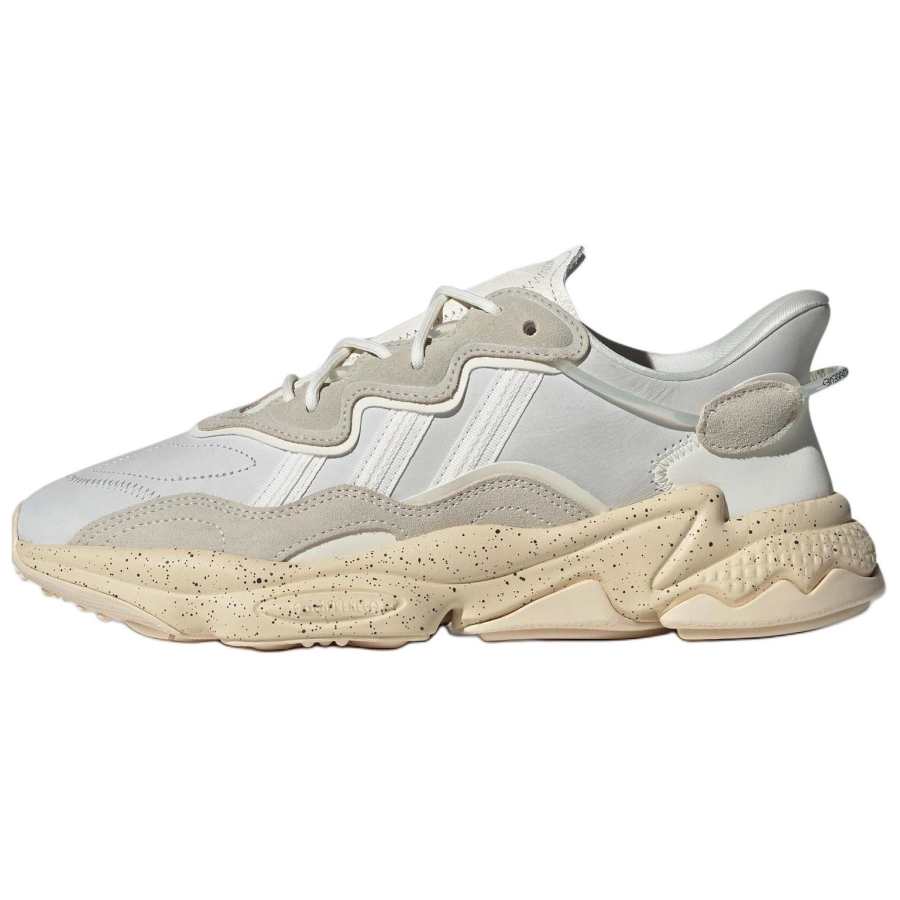 Adidas Originals Ozweego Slip Resistant Abrasion Resistant Low top Chunky Sneakers Unisex White Brown