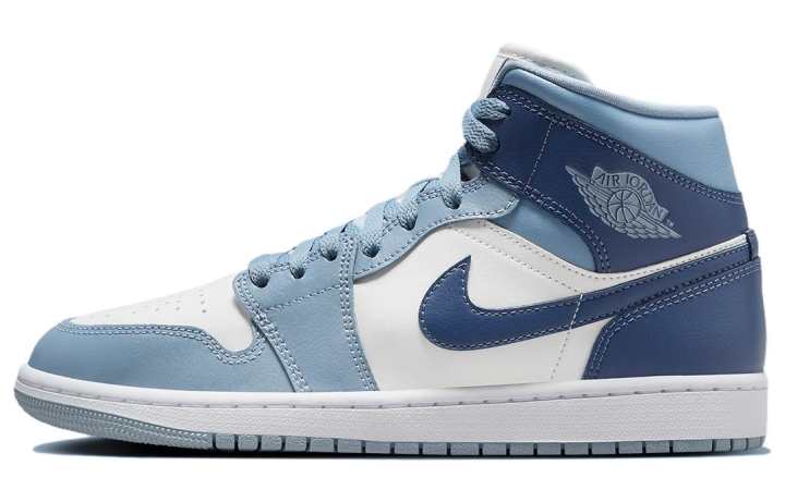 Jordan Air Jordan 1 Mid Sail Diffused Blue Women's