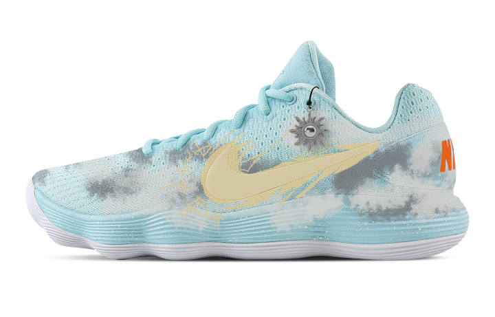 Nike Nike Hyperdunk 2017 Feicheng Sunlight Cushioning Support Low top Basketball Shoes Men's