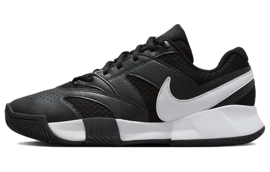 Nike Nike Court Lite 4 Abrasion Resistant Abrasion Resistant Low top Tennis Shoes Women's Black White