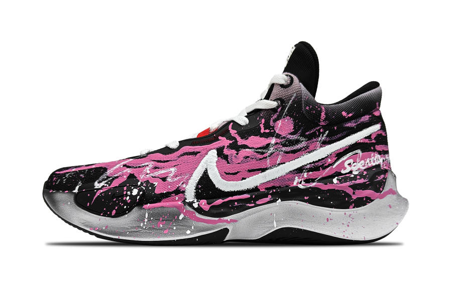 Nike Nike Renew Elevate 3 Escape Abrasion Resistant Abrasion Resistant Mid top Basketball Shoes Unisex Pink Black