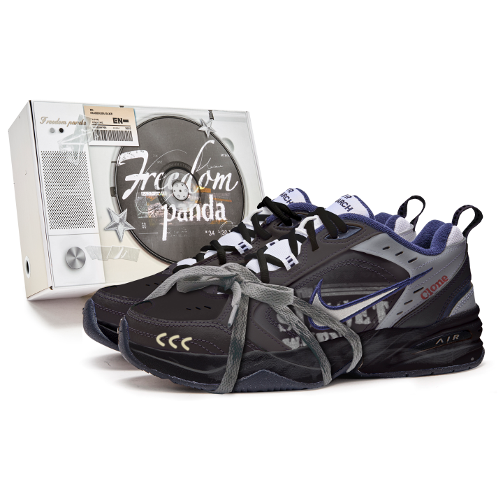 Nike Nike Air Monarch 4 Freedom Panda, Box, Black Preppy Pie Slip Resistant Abrasion Resistant