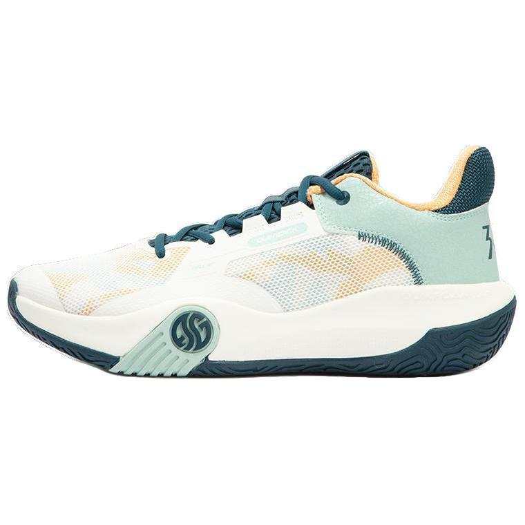 361° Abrasion Resistant Breathable Abrasion Resistant Breathable Low top Basketball Shoes Men's White Green