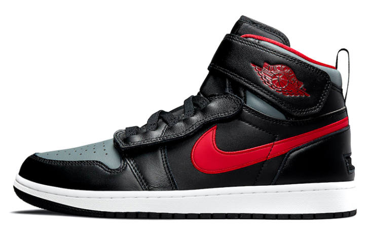 Jordan Jordan 1 High FlyEase Black Gym Red Smoke Grey