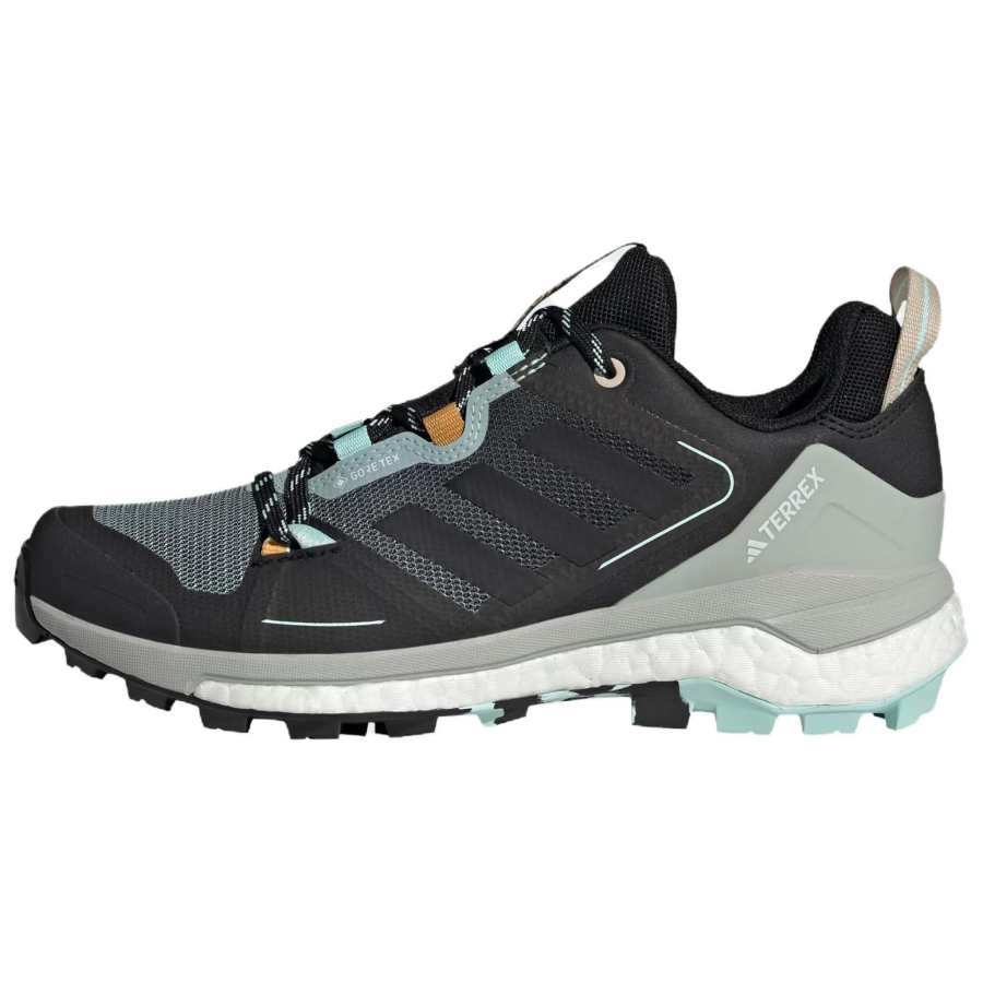 Adidas Adidas Terrex Skychaser 2 Slip Resistant Abrasion Resistant Low top Hiking Shoes Women's Black Green Yellow